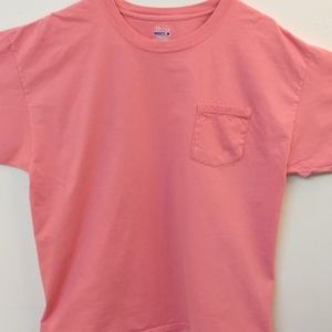 Hanes Men's Beefy T Shirt size XL Salmon